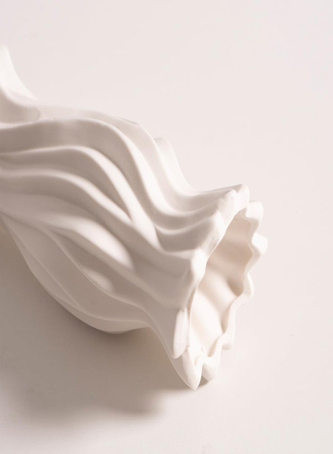 Aewill Ceramic Flowers Vase Home Decor Table Centerpiece, White Modern Vase for Roses Pampas Grass - Image 5